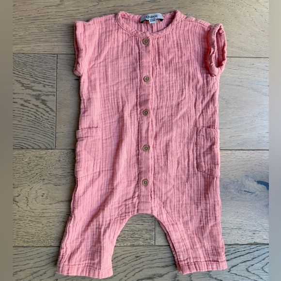 Quince Other - Quince Pink Baby Romper